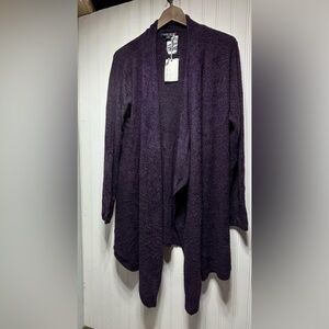 NEW! Barefoot Dreams Deep Purple Cardigan
